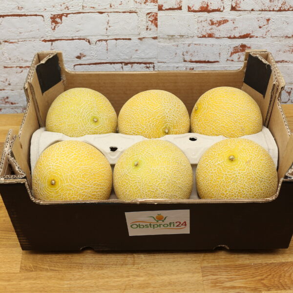 Gelbe Melonen Kiste